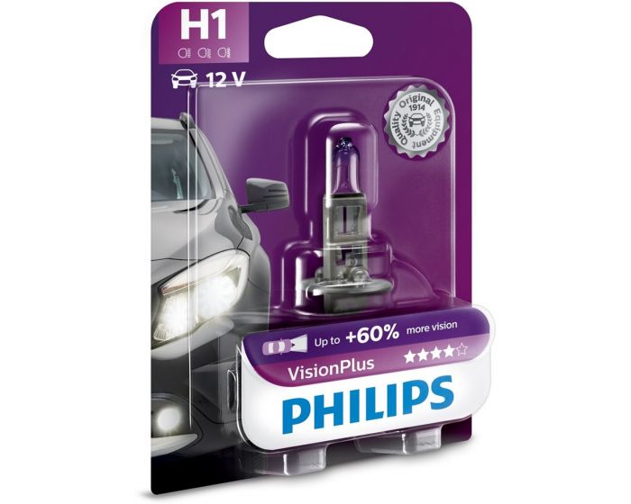 Lampe-halogène-12V-H1-VisionPlus-1p.-Blister